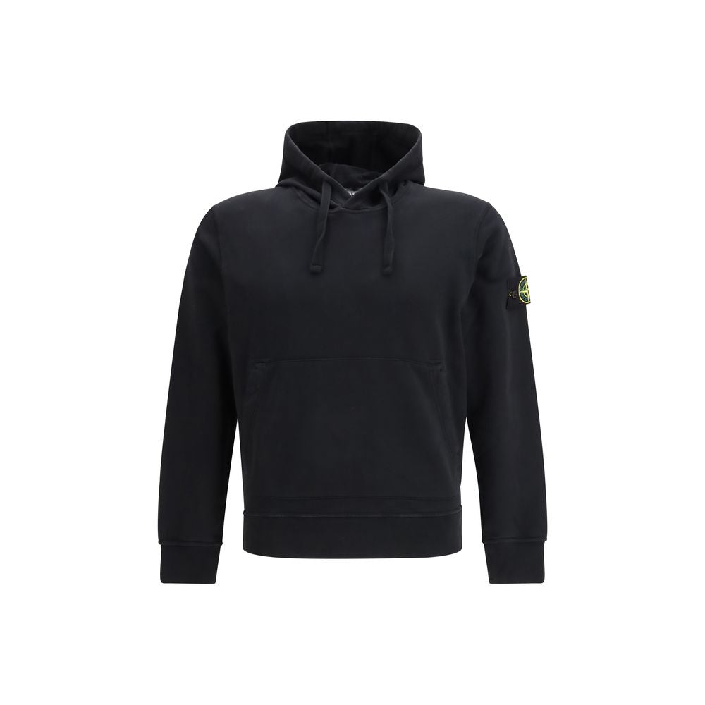 Stone Island Black Cotton Sweatshirt | Regal Royce
