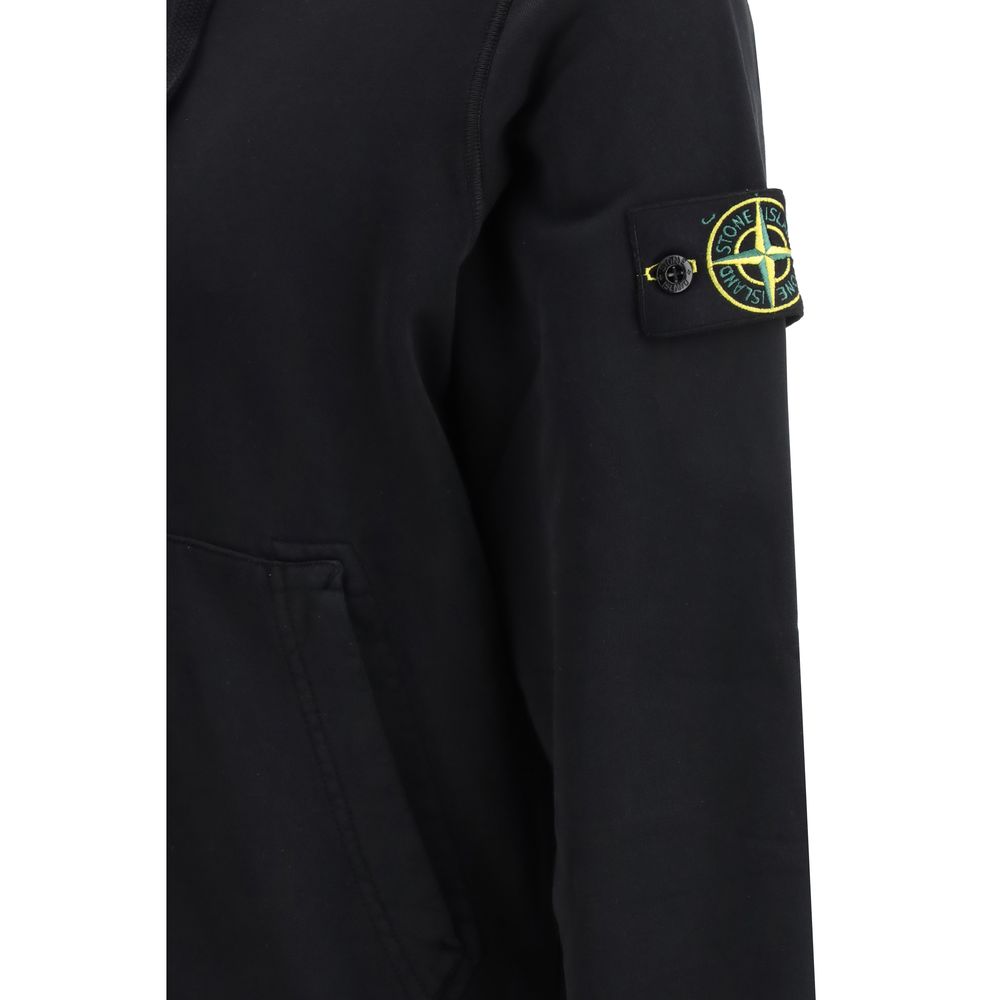 Stone Island Black Cotton Sweatshirt | Regal Royce