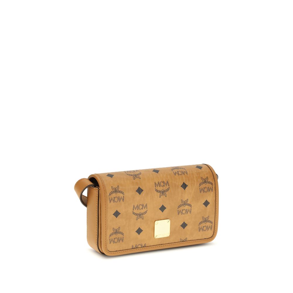 MCM Beige Fabric Shoulder Bag | Regal Royce