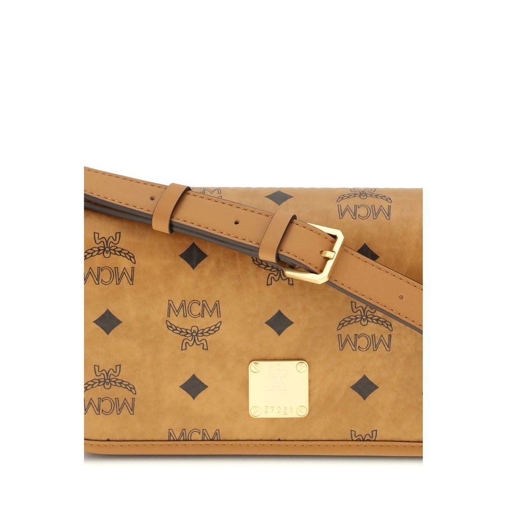 MCM Beige Fabric Shoulder Bag | Regal Royce