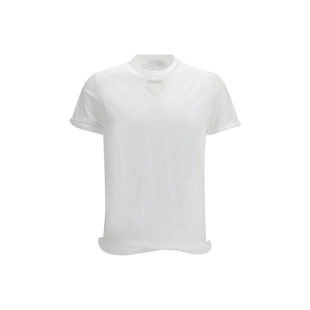 Prada White Cotton T-Shirt | Regal Royce