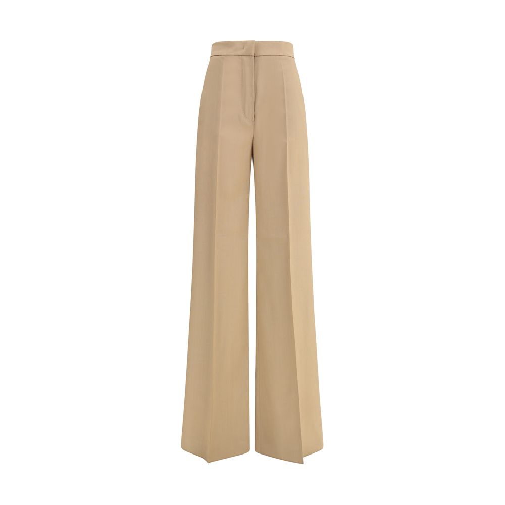 Max Mara Beige Fleece Wool Casual Pants | Regal Royce