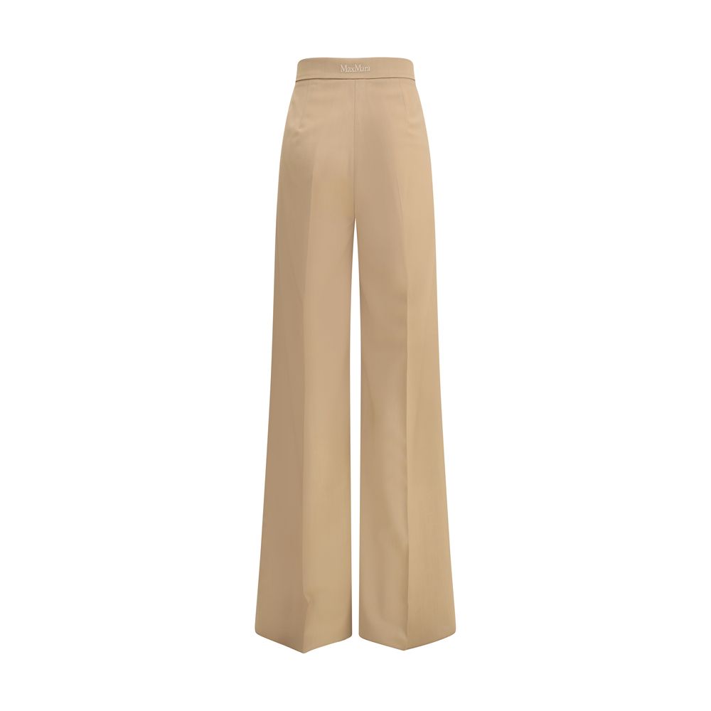 Max Mara Beige Fleece Wool Casual Pants | Regal Royce