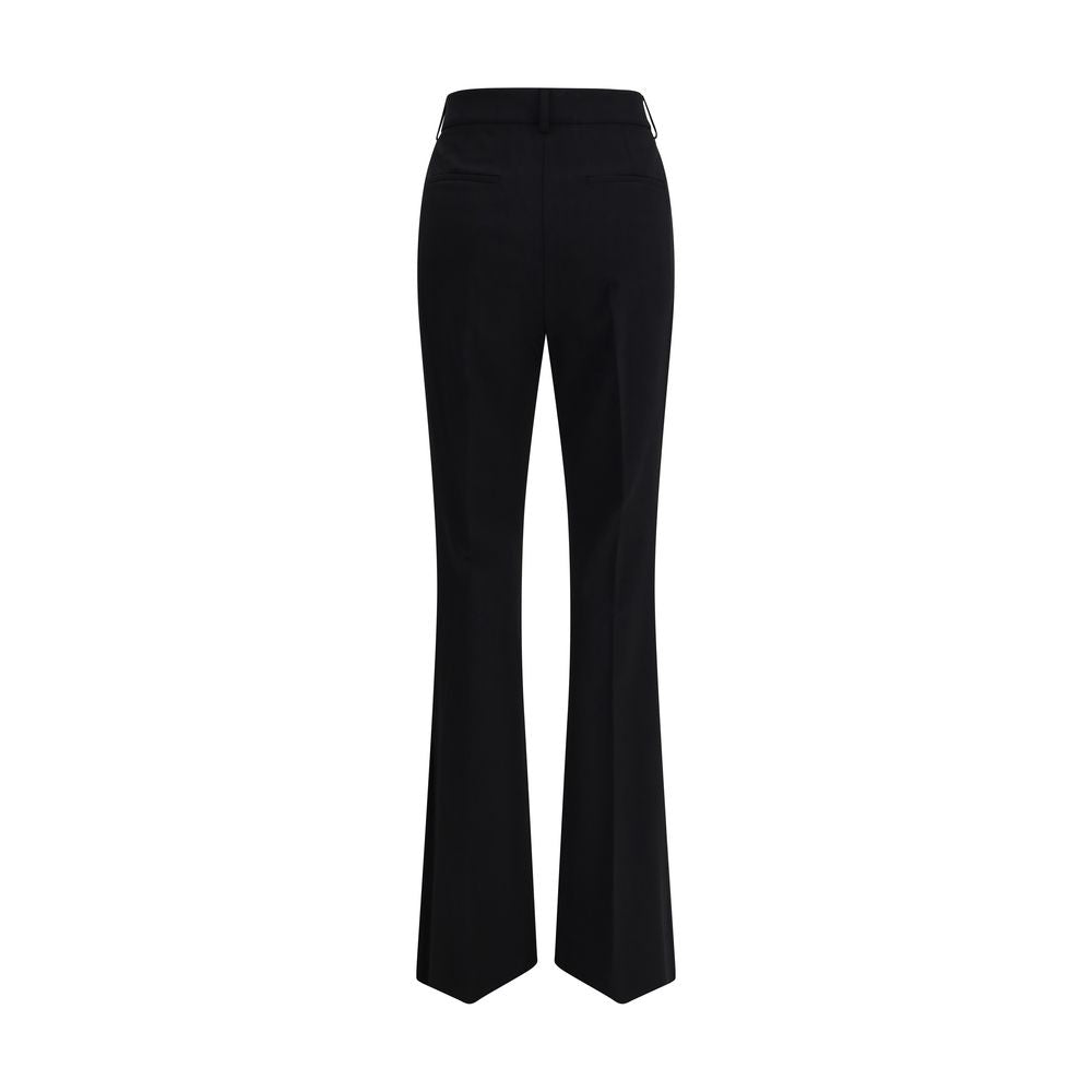 Max Mara Black Fleece Wool Flared Pants | Regal Royce