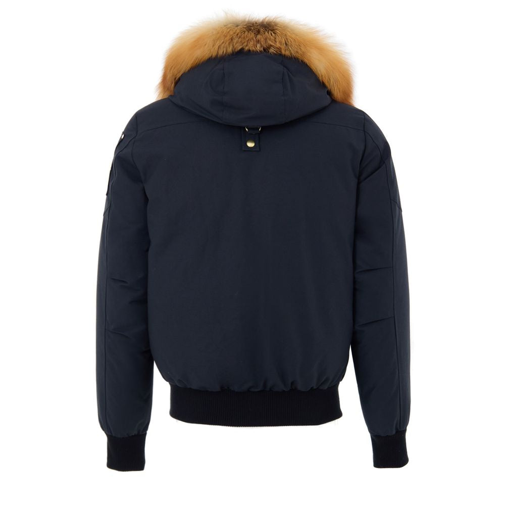 Moose Knuckles Blue Nylon Bomber | Regal Royce