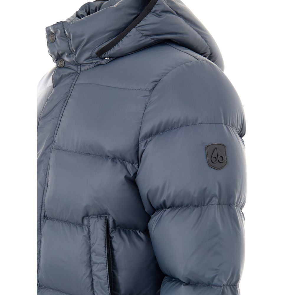 Moose Knuckles Gray Nylon Coat | Regal Royce