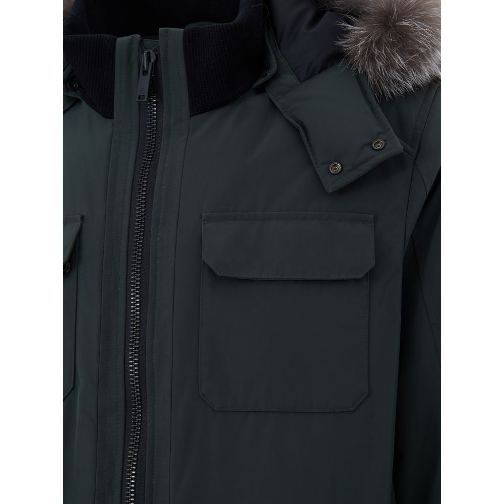Moose Knuckles Green Nylon Parka | Regal Royce