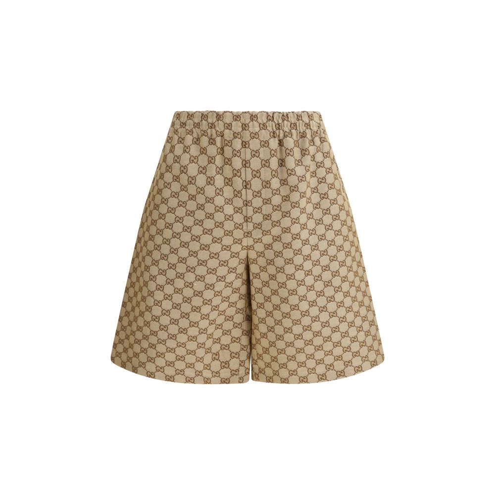 Gucci Beige Linen Bermuda Shorts | Regal Royce