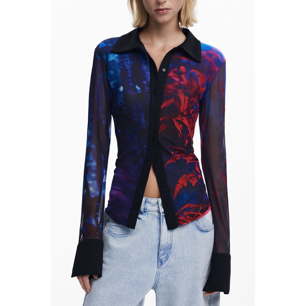 Desigual Black Polyester Women Shirt | Regal Royce