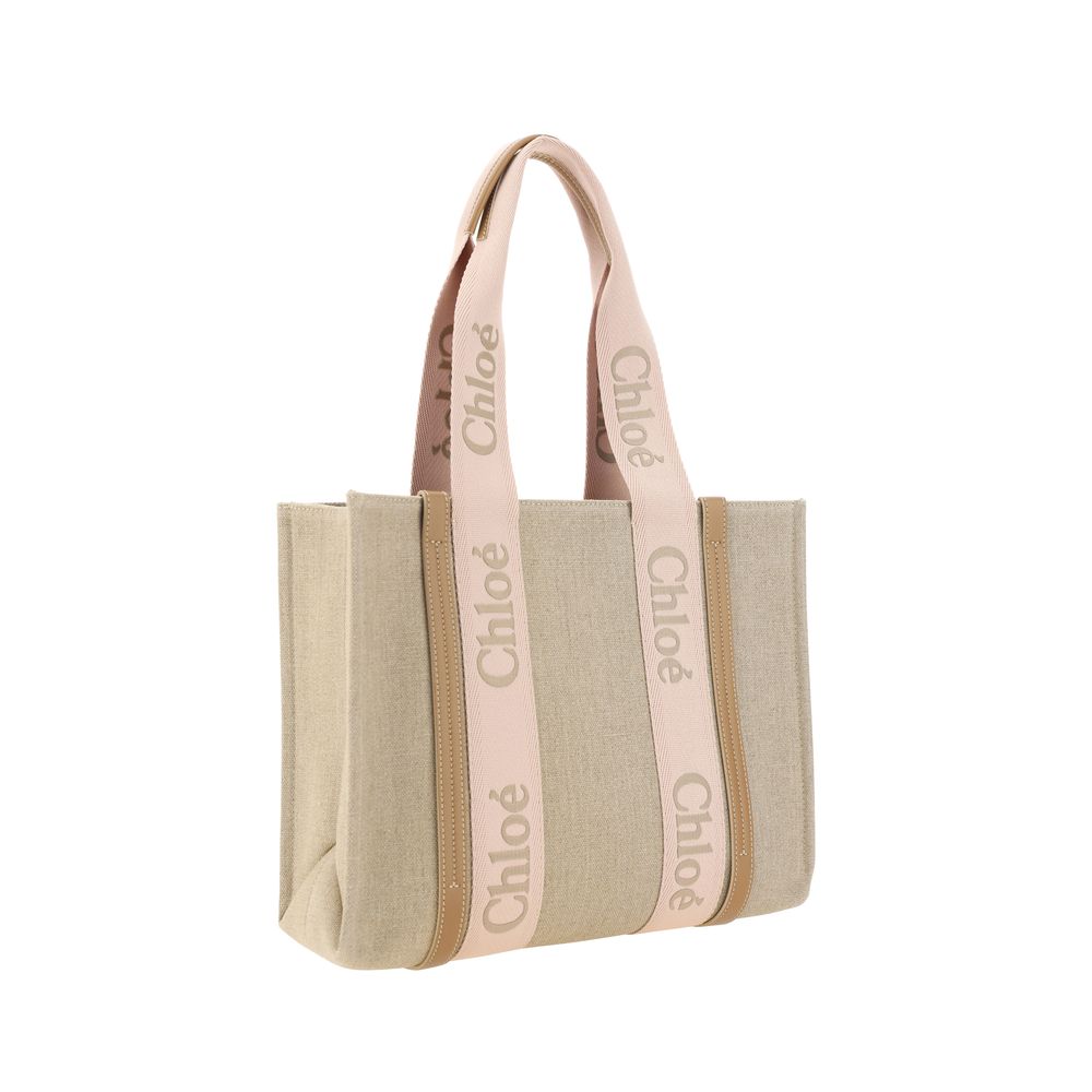 Chloé Brown Linen Shoulder Bag | Regal Royce
