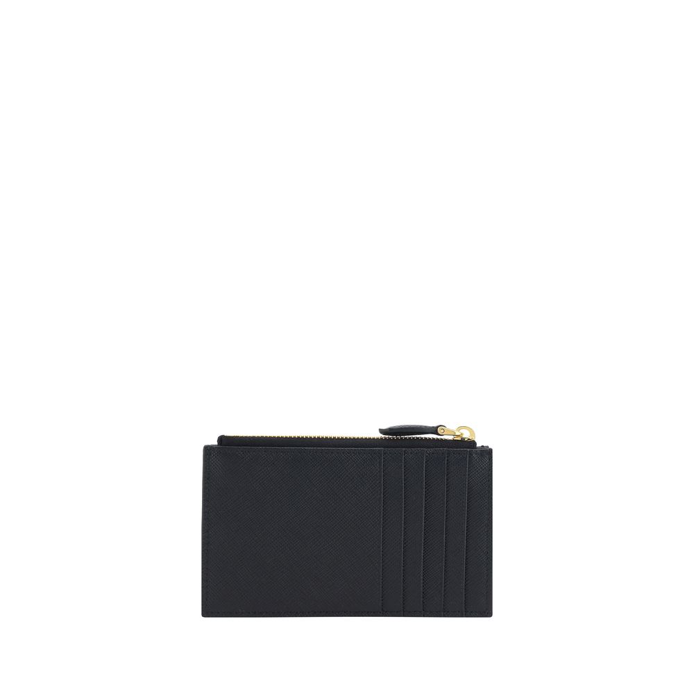 Prada Black Calf Leather Bos Taurus Wallet | Regal Royce