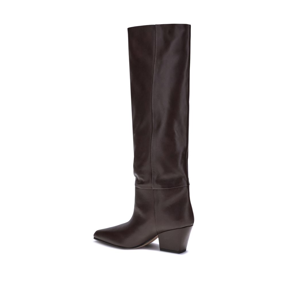 Paris Texas Brown Calf Leather Bos Taurus Boots | Regal Royce