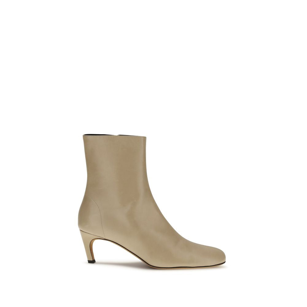 Proenza Schouler Beige Calf Leather Bos Taurus Ankle Boots | Regal Royce