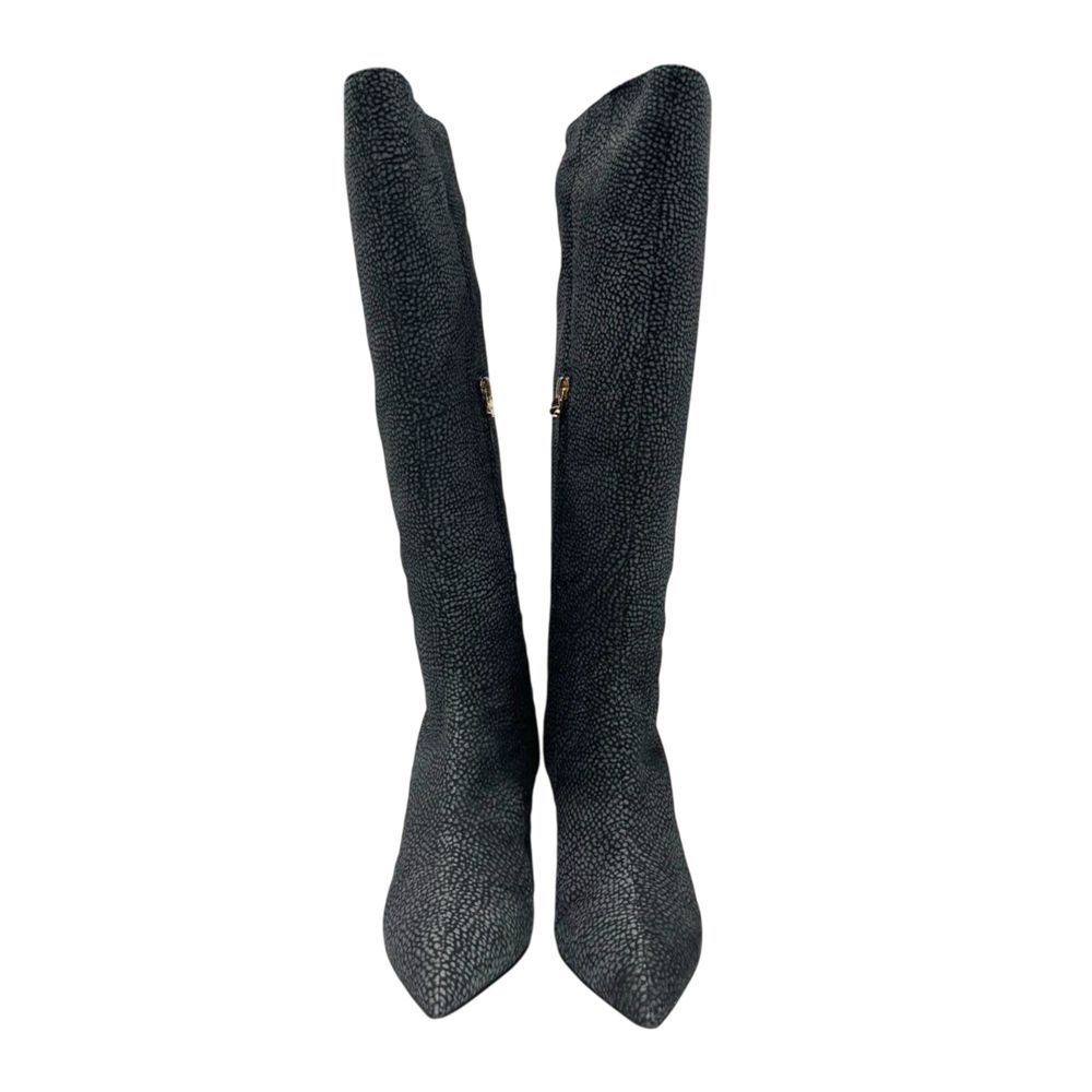 Borbonese Black Genuine Leather Women Boot | Regal Royce