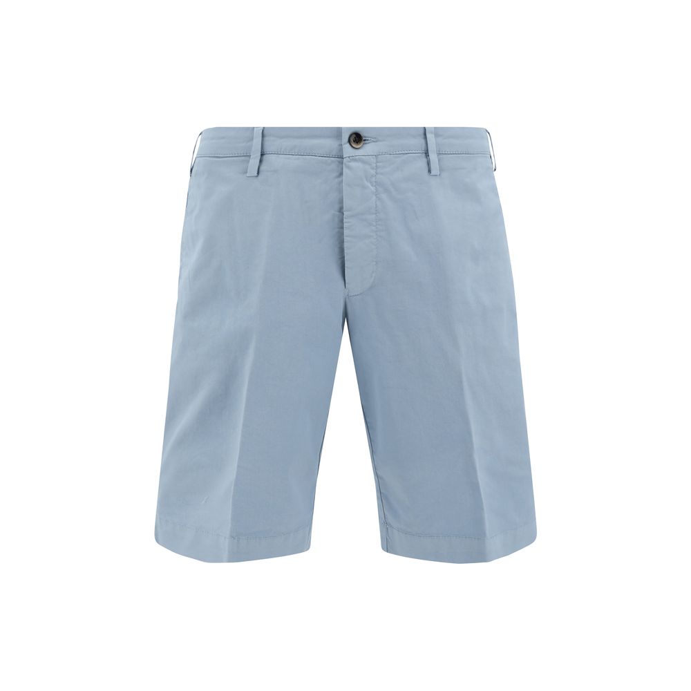 Germano Light Blue Cotton Bermuda Shorts | Regal Royce