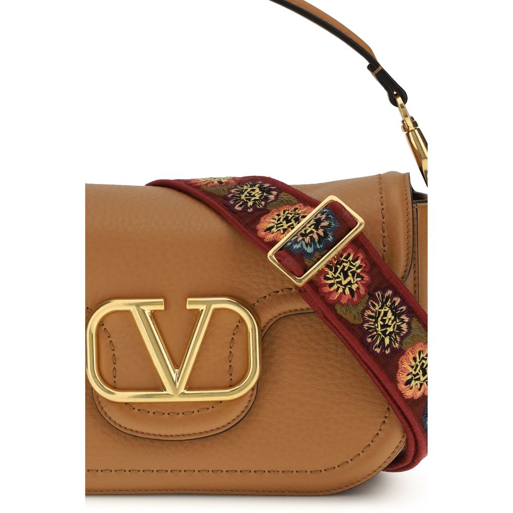 Valentino Garavani Beige Calf Leather Bos Taurus Shoulder Bag | Regal Royce