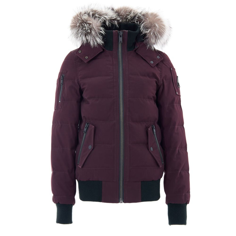 Moose Knuckles Purple Cotton Bomber | Regal Royce