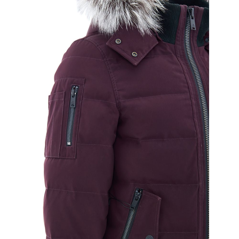 Moose Knuckles Purple Cotton Bomber | Regal Royce