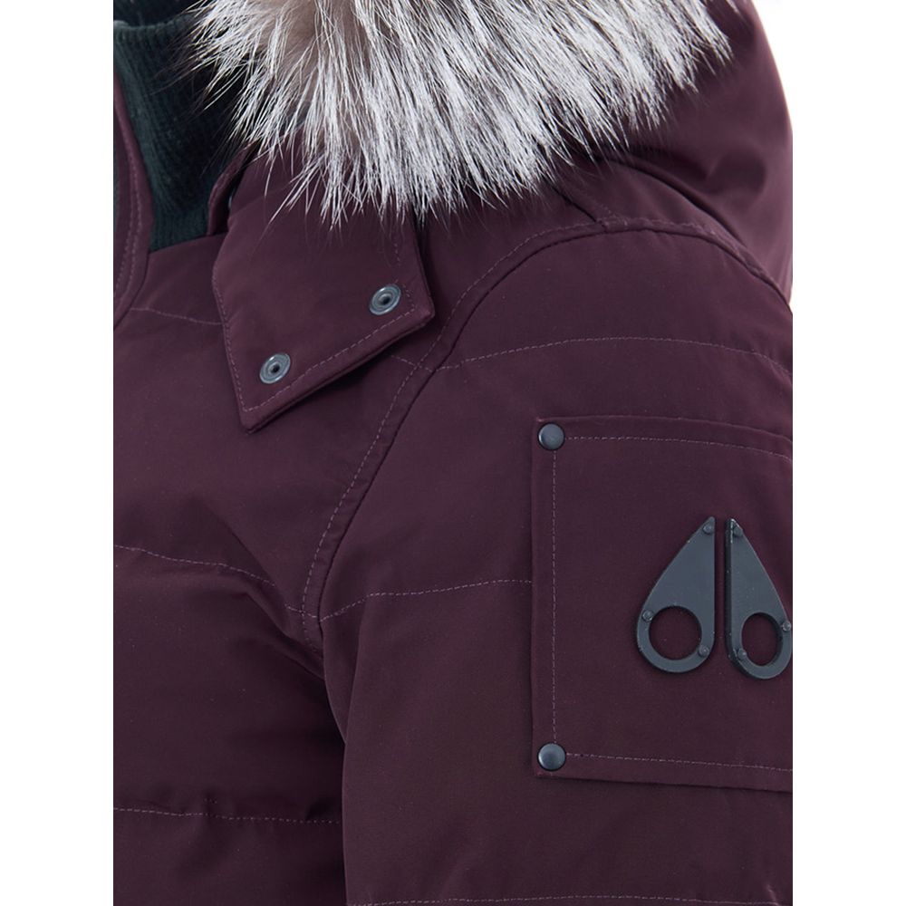 Moose Knuckles Purple Cotton Bomber | Regal Royce