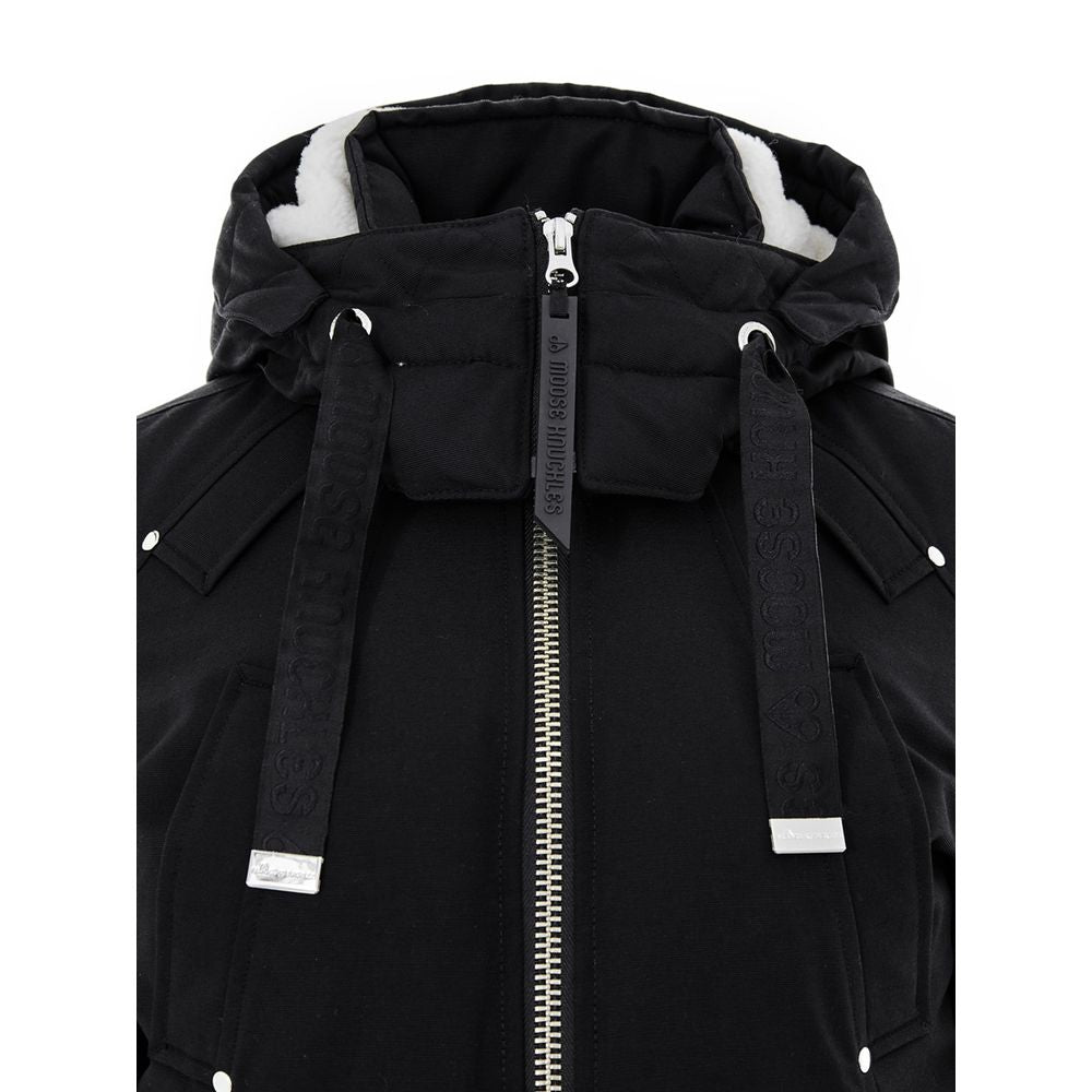 Moose Knuckles Black Nylon Bomber | Regal Royce