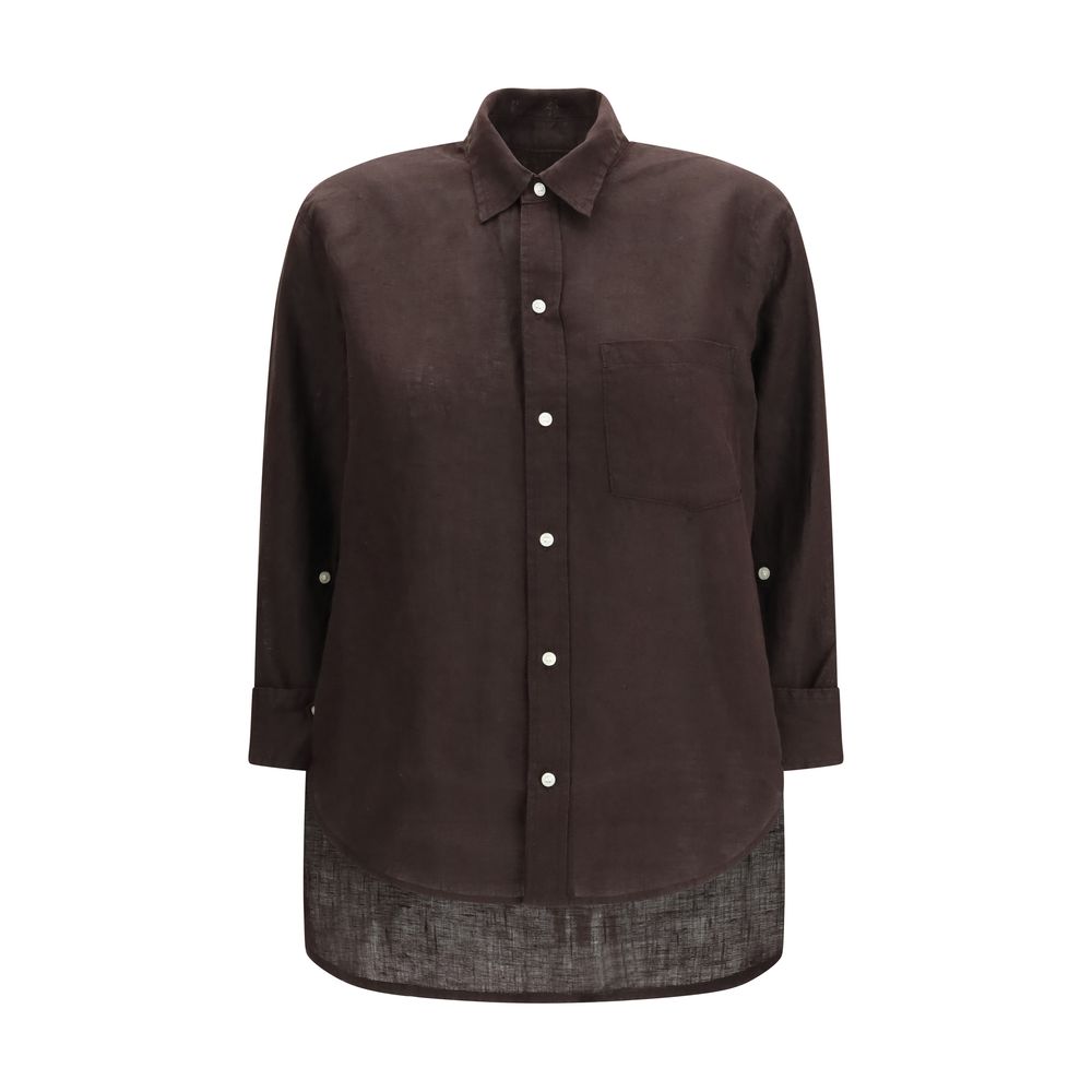 Citizens of Humanity Brown Linen Blouse | Regal Royce