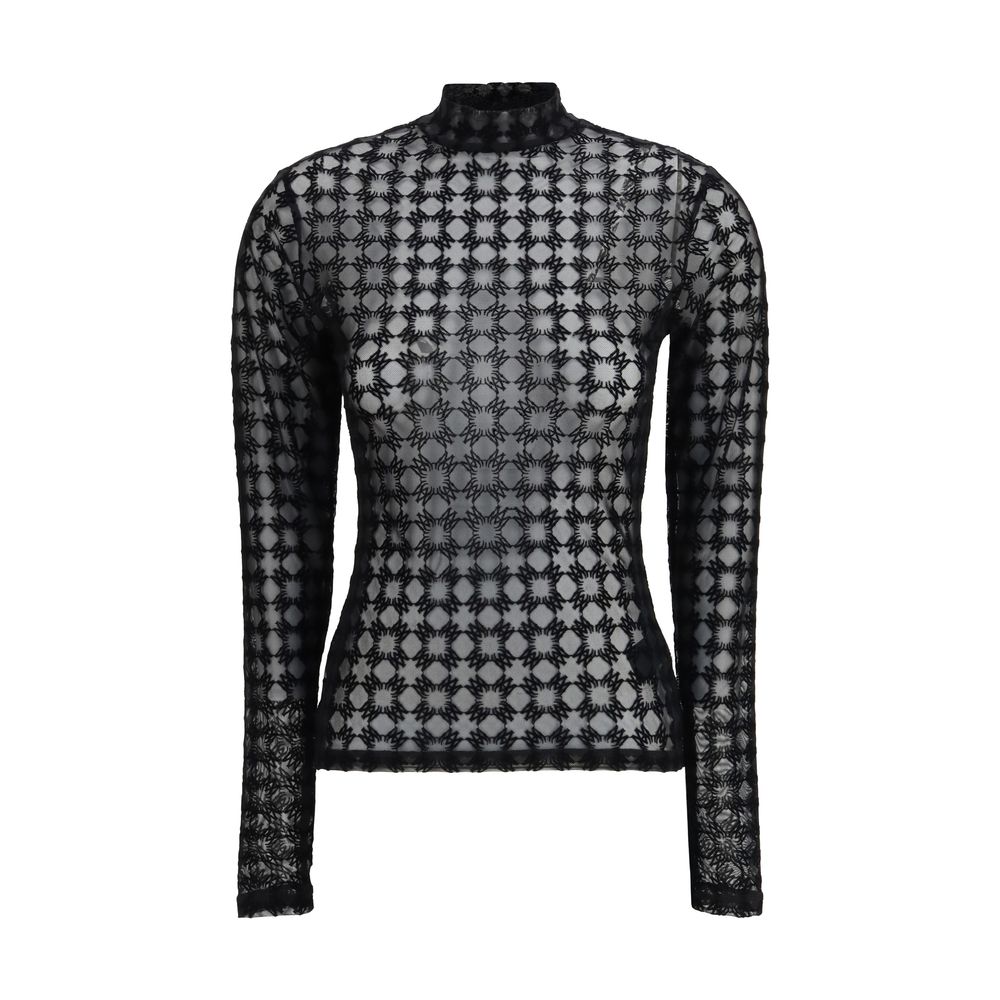 Amiri Black Polyester Top | Regal Royce