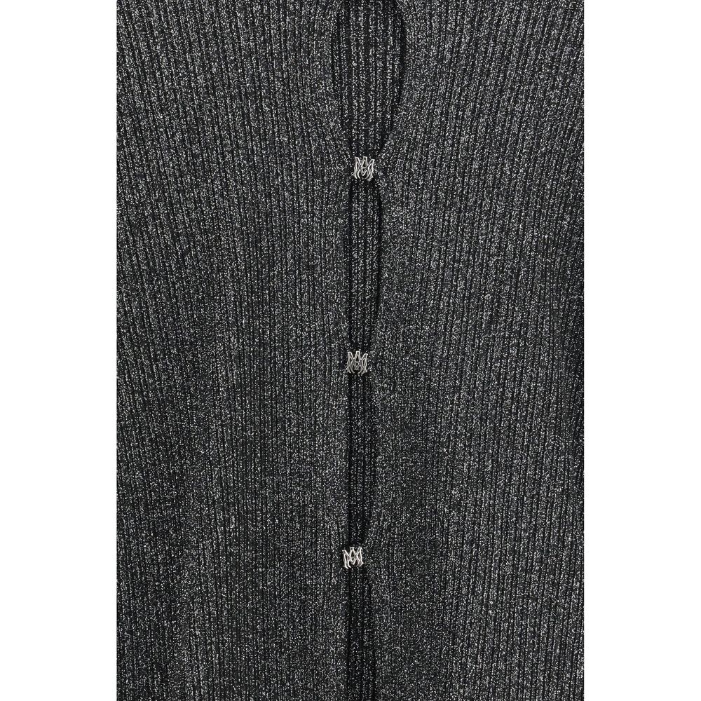 Amiri Black Viscose Cardigan | Regal Royce