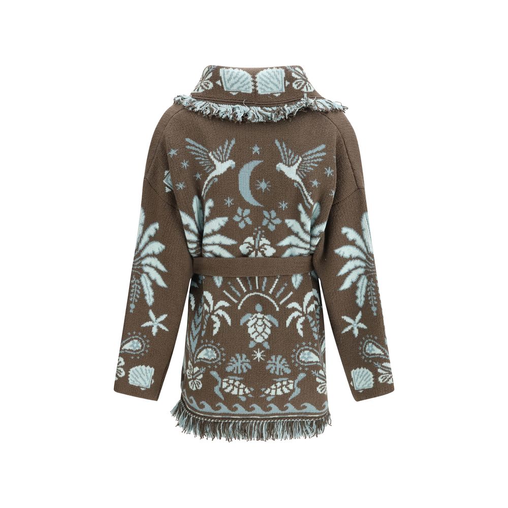 Alanui Brown Wool Cardigan | Regal Royce