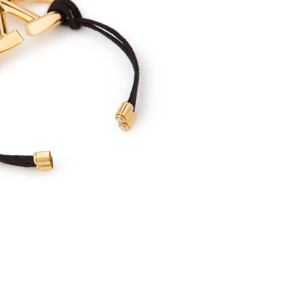 Valentino Garavani Black Cotton Bracelet | Regal Royce