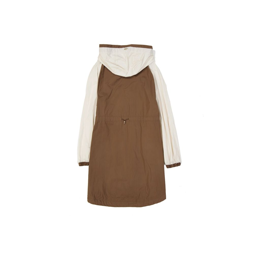 Herno Brown Polyester Coat | Regal Royce