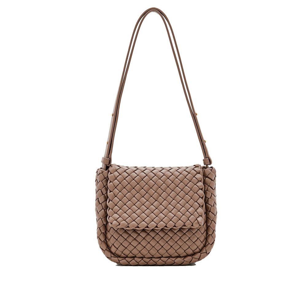 Bottega Veneta Brown Lamb Leather Shoulder Bag | Regal Royce