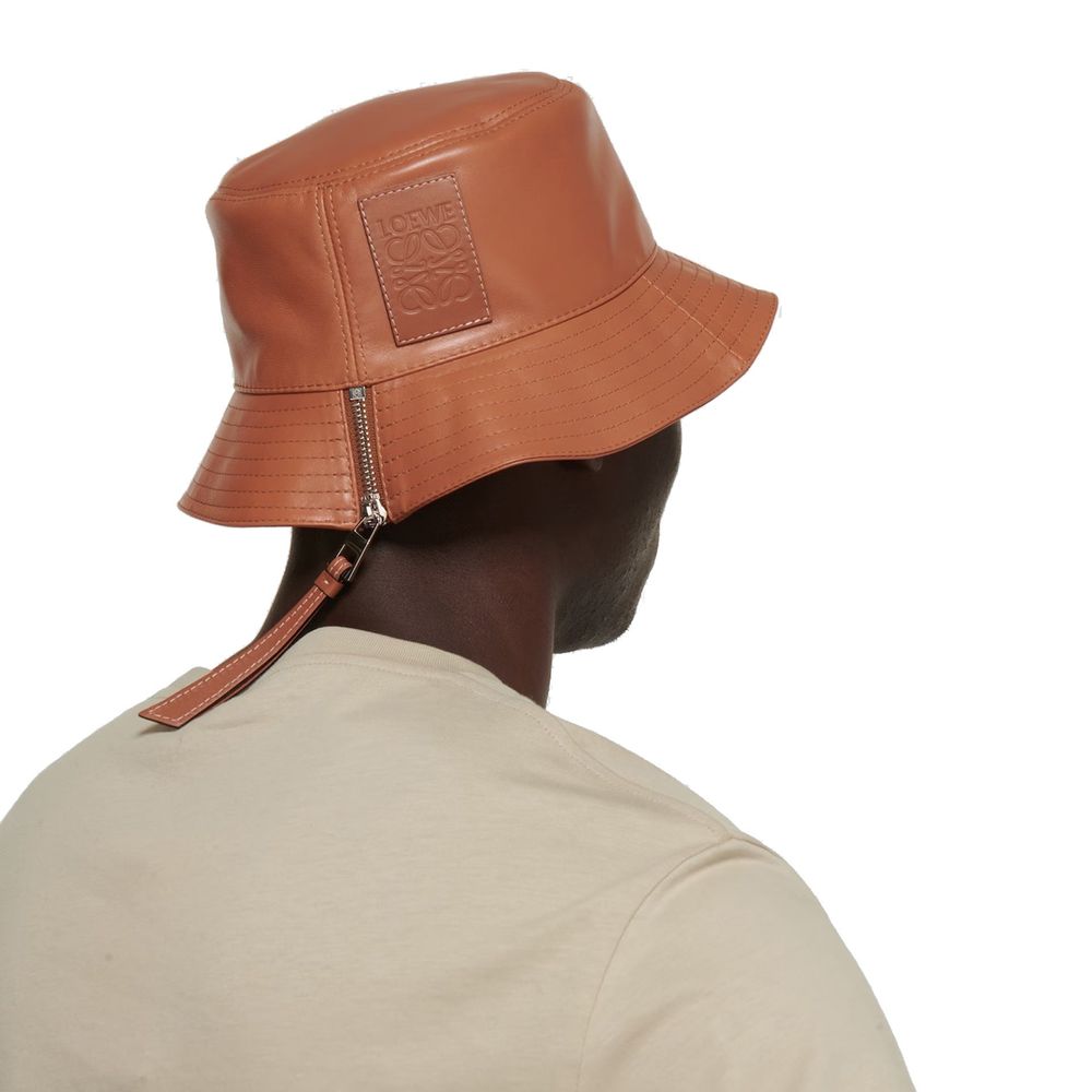 Loewe Brown Calfskin Bucket Hat | Regal Royce