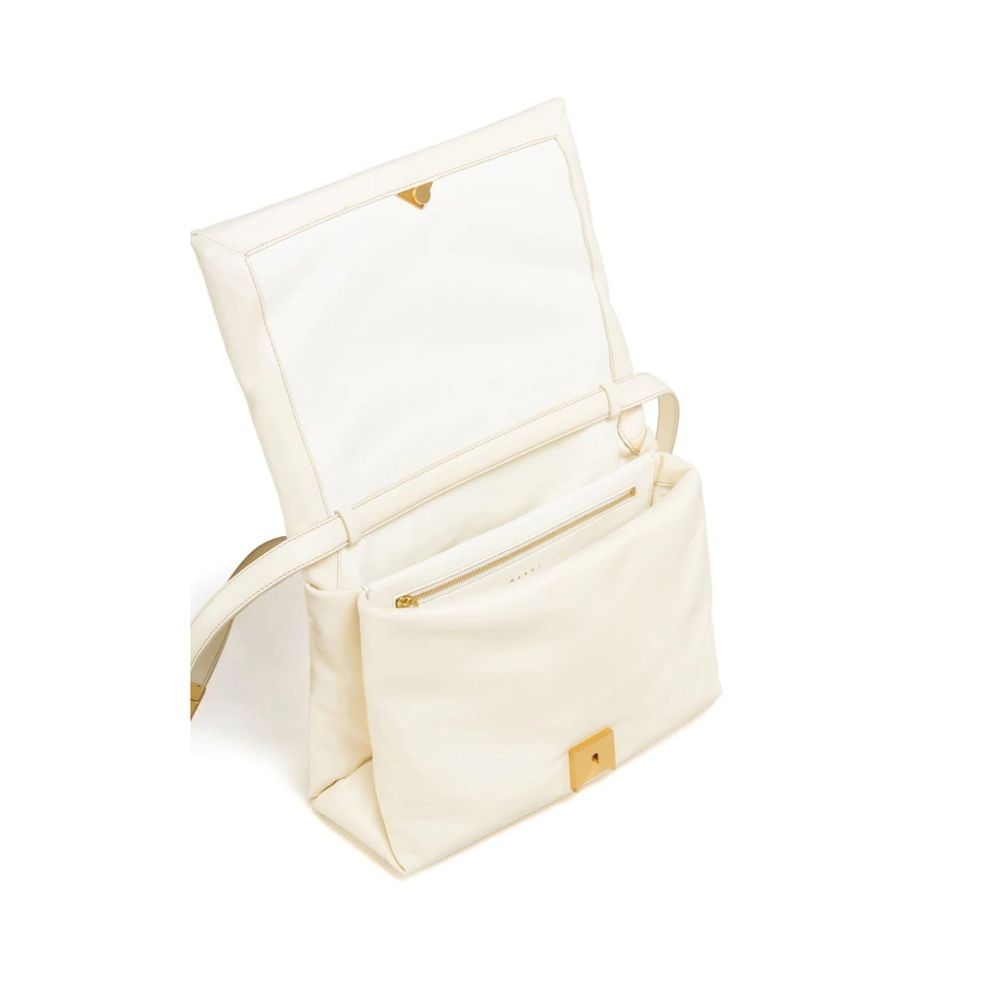 Marni White Calfskin Shoulder Bag | Regal Royce