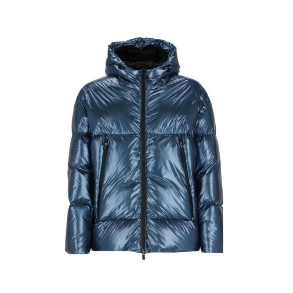 Herno Blue Polyamide Shell Jacket | Regal Royce