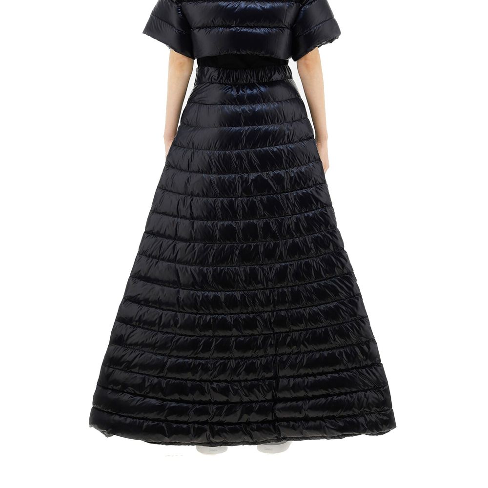 Herno Black Polyamide Long Skirt | Regal Royce