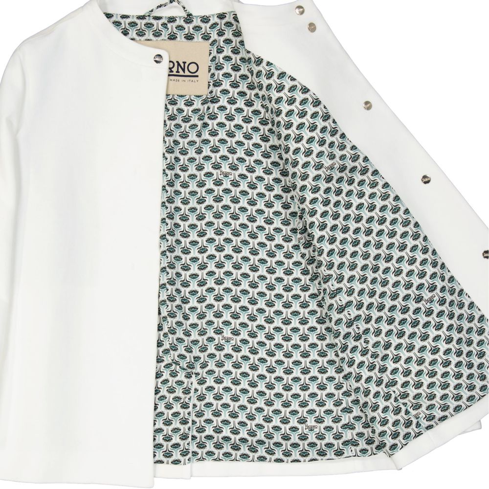 Herno White Cotton Cloacks | Regal Royce