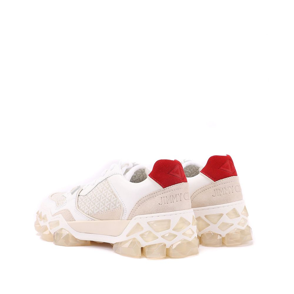 Jimmy Choo White Calfskin Athletic Sneakers | Regal Royce