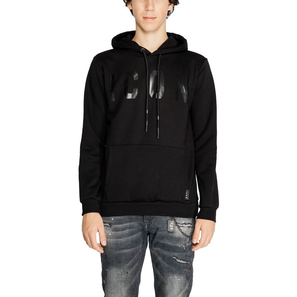Icon Black Cotton Hoodie | Regal Royce