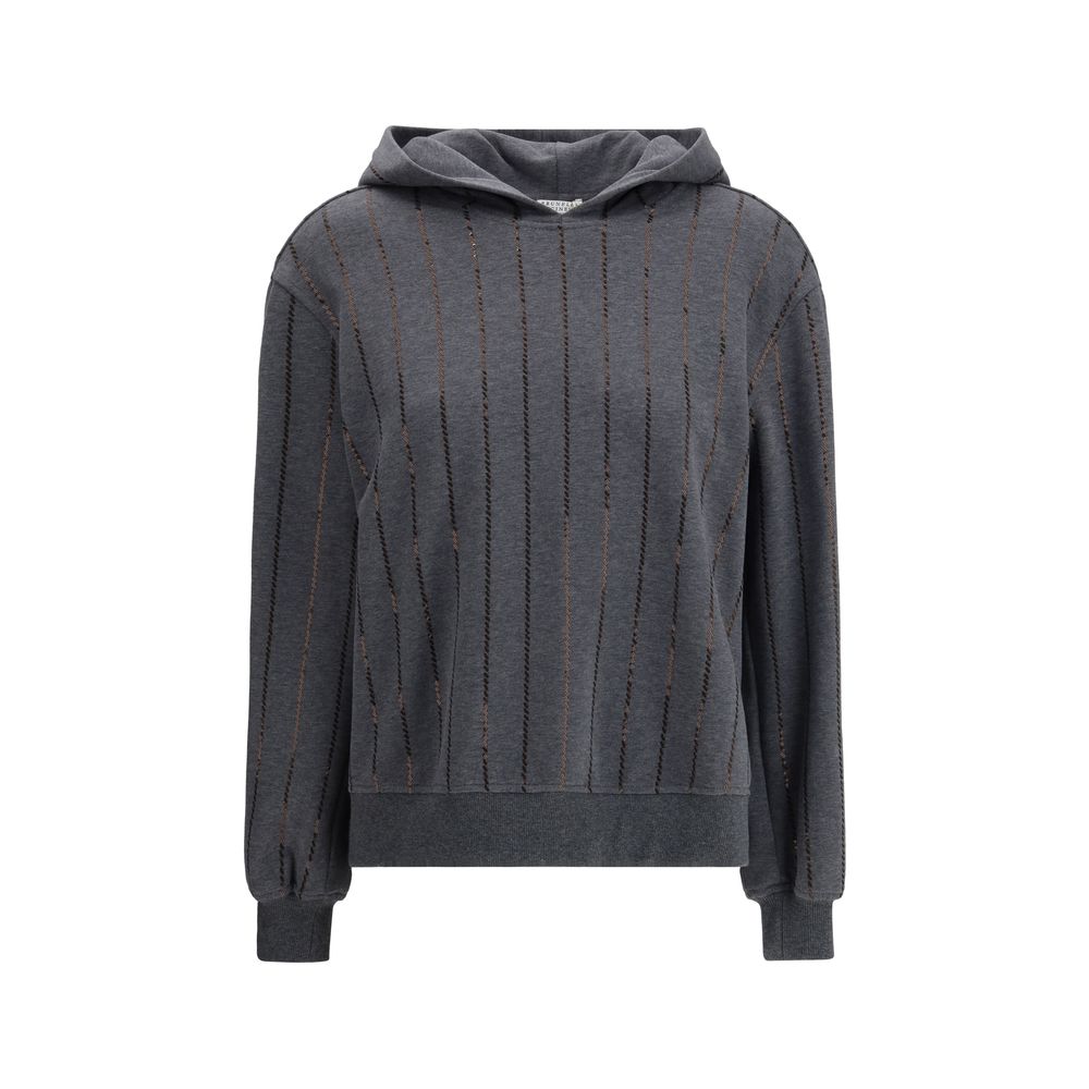 Brunello Cucinelli Gray Cotton Sweatshirt | Regal Royce
