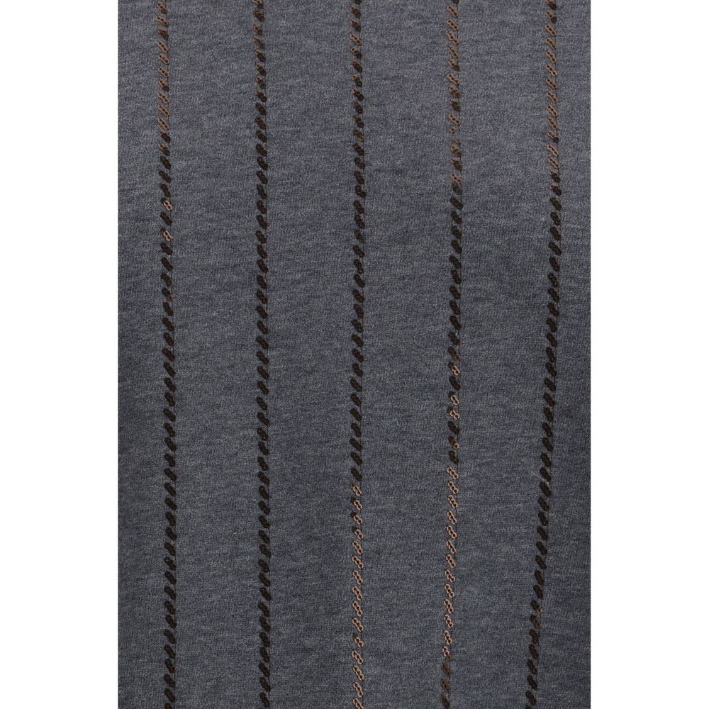 Brunello Cucinelli Gray Cotton Sweatshirt | Regal Royce