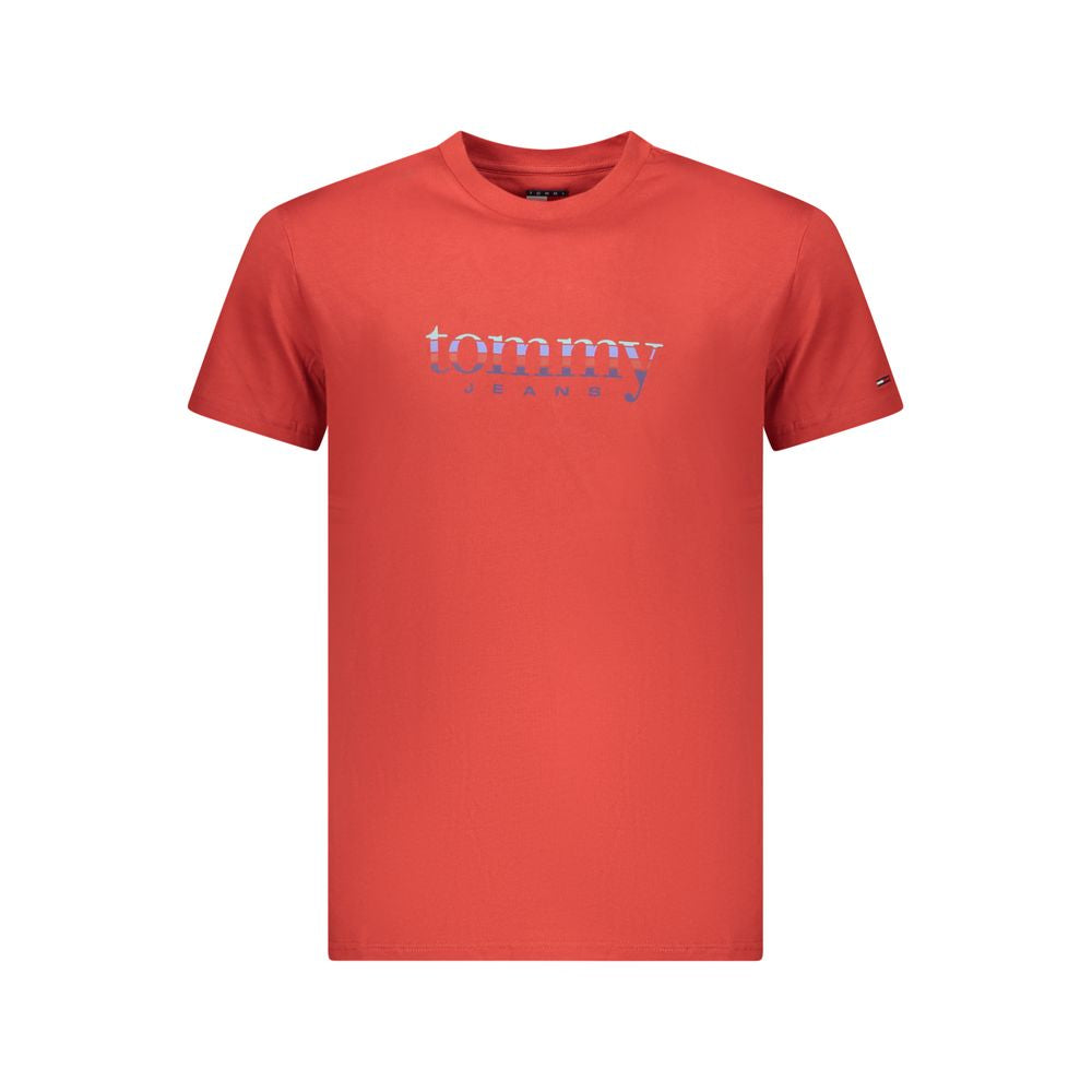 Tommy Hilfiger Red Cotton Mens T-Shirt | Regal Royce