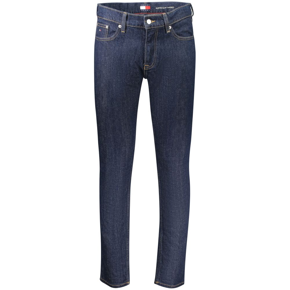 Tommy Hilfiger Blue Cotton Men's Slim Tapered Jeans | Regal Royce