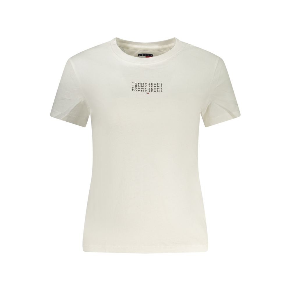 Tommy Hilfiger Bianco Cotton Women T-Shirt | Regal Royce