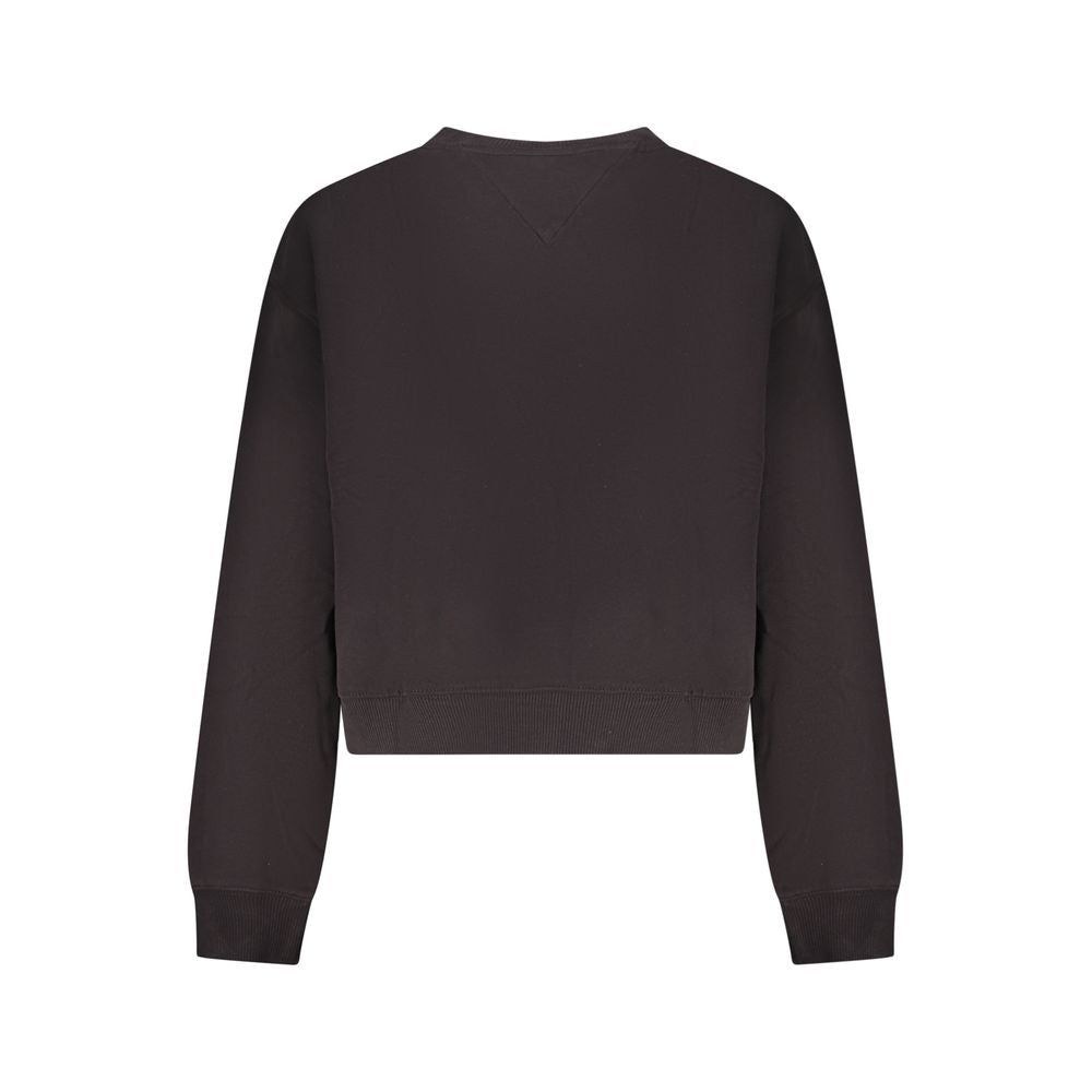 Tommy Hilfiger Black Cotton Women Sweatshirt | Regal Royce