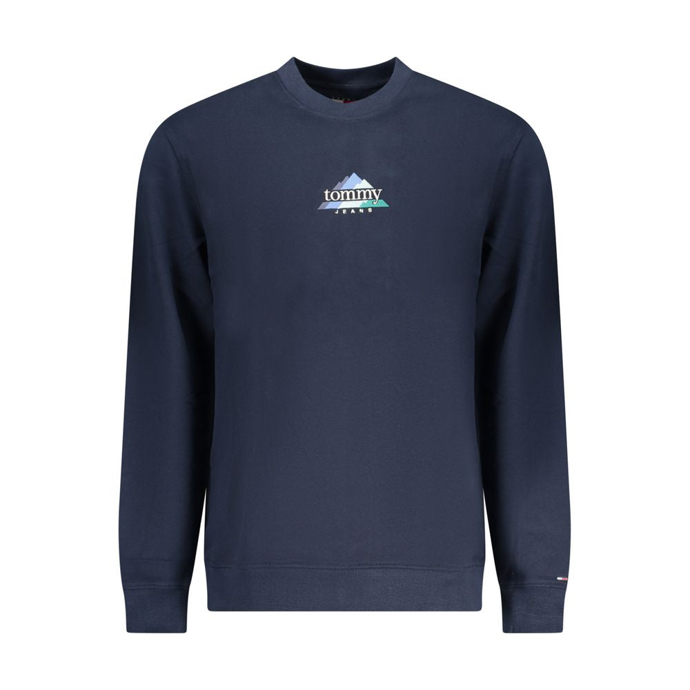 Tommy Hilfiger Blue Cotton Men Sweatshirt | Regal Royce