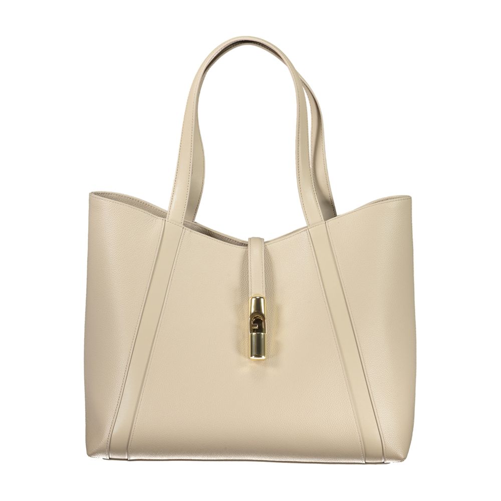 Furla Beige Leather Handbag | Regal Royce