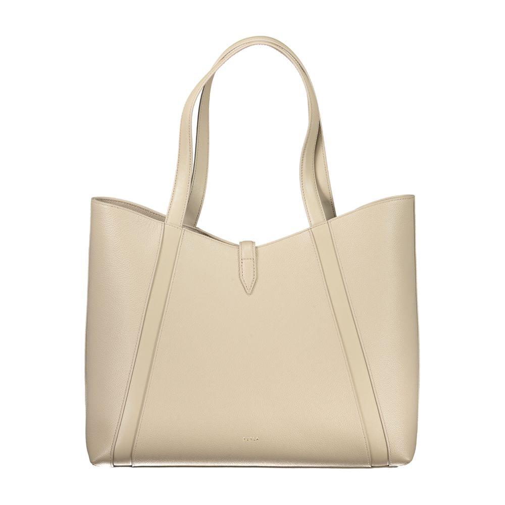 Furla Beige Leather Handbag | Regal Royce