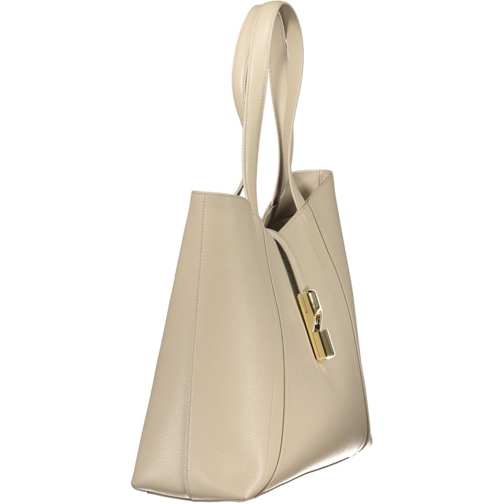 Furla Beige Leather Handbag | Regal Royce