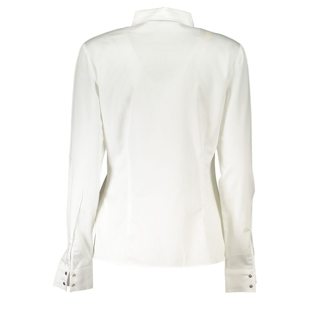 Guess Jeans Bianco Cotton Women Shirt | Regal Royce