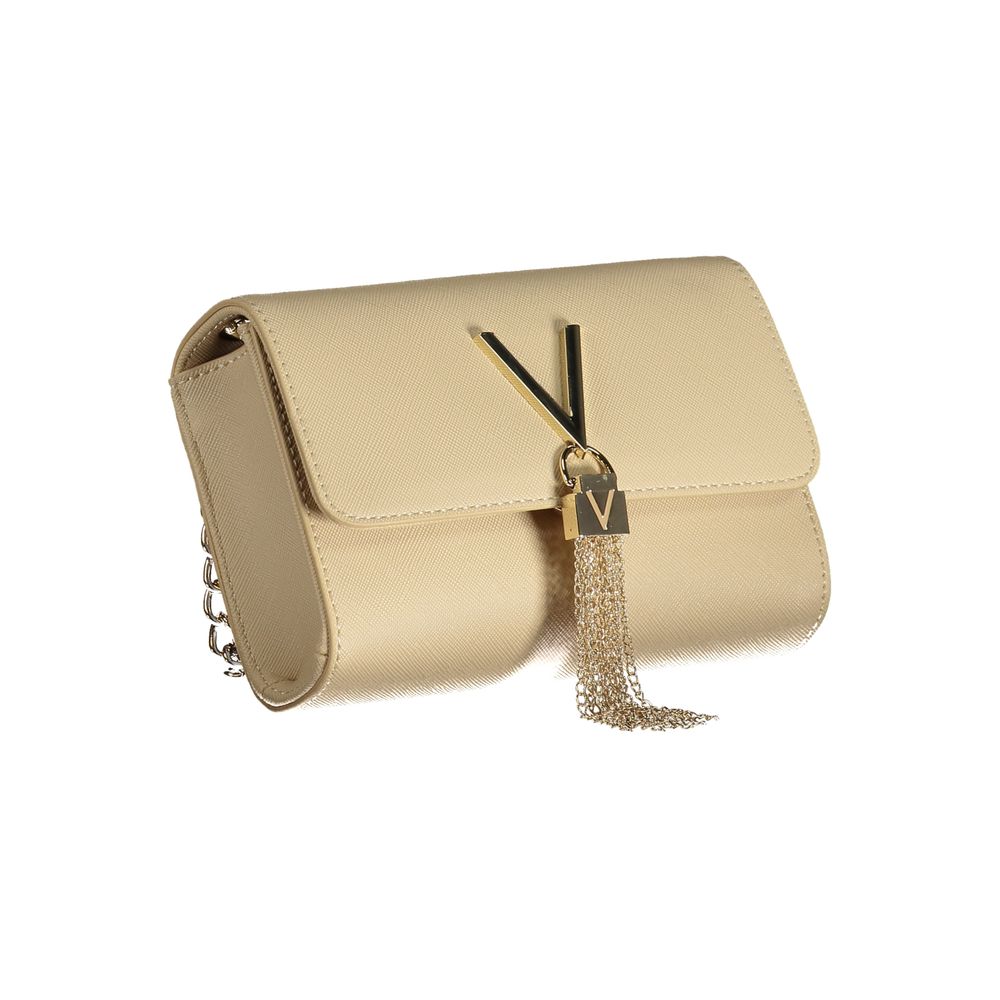Mario Valentino Beige Polyurethane Women Shoulder Bag | Regal Royce
